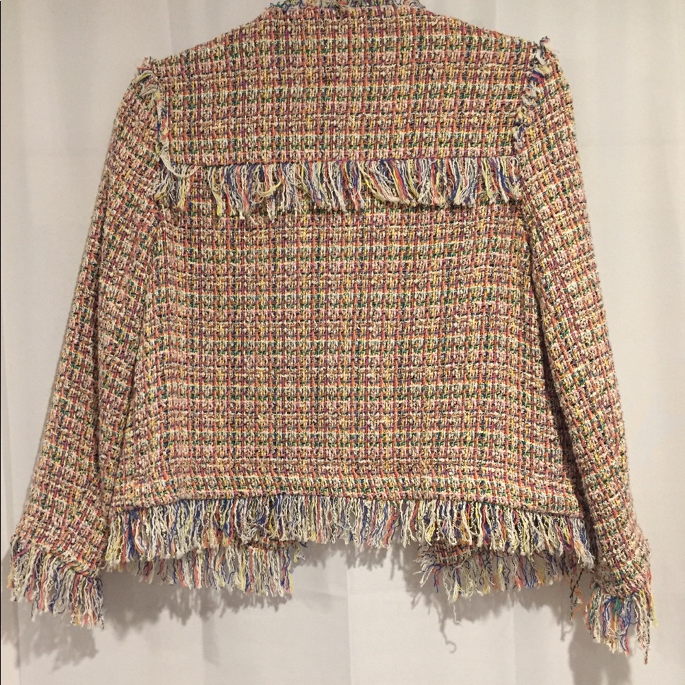 Zara blazer with fringed trimming - Picture 2 of 3